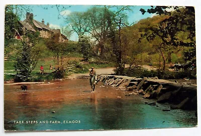 Postcard - TARR STEPS & FARM EXMOOR DEVON Salmon 1-52-02-25 (JOH21-23) • £0.99