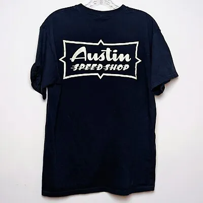 Austin Speed Shop Picasso Logo Sign T-Shirt Vintage 2009 Jesse James Medium • $18.99