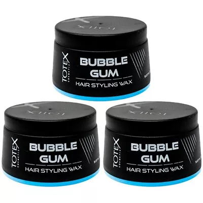 Totex Hair Styling Wax Gum Bubblegum Pomade Strong Hold 150 Ml (3 Pcs Offer) • £11.99