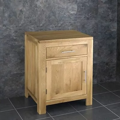 Alta Natural Oak Free Standing Vanity Cabinet • £100