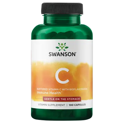 Swanson Buffered Vitamin C With Bioflavonoids 500 Mg 100 Capsules • $11.38