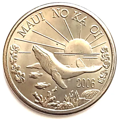 2006 Maui Trade Dollar The Valley Isle Hawaii Copper Nickel 1.5  • $14.99