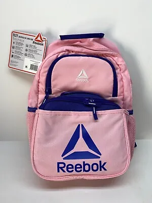 Reebok Pink Girls School Sports Activity Riley Backpack With Lunch Box • $21.35