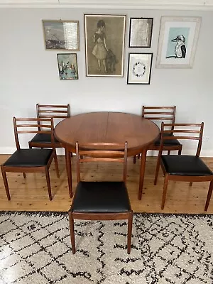 Vintage Teak GPLAN Dining Table And X 5 Chairs Danish Style • £795