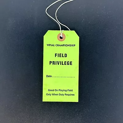 WPIAL Championship Field Privilege Media Press Pass • $8.24