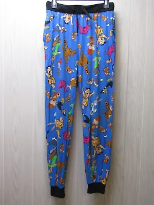 Men's Boom Cartoon Fred Flinestone Bugs Bunny Scooby Daffy PJ Pants Size  Small • $10.99