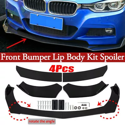 For INFINITI G35 G37 Q50 Q60 Q70 Front Bumper Lip Spoiler Body Kit Glossy Black* • $37.99