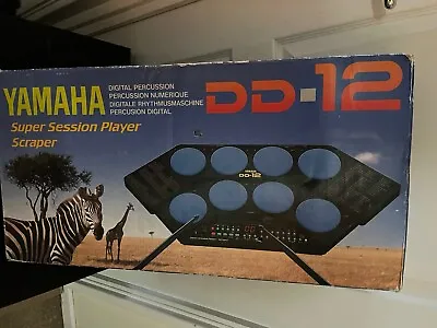Yamaha DD-12 Drum Machine Digital Percussion Electric Retro Inc PSU And Sticks  • £89
