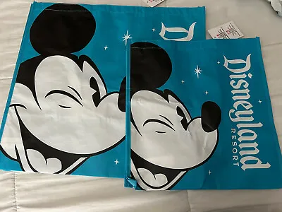 Disneyland Parks Mickey Reusable Tote Bags Large And Medium Light Blue • $18