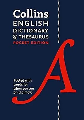 Collins English Pocket Dictionary And Thesaurus: The Perfect Portable Dictionary • £2.86