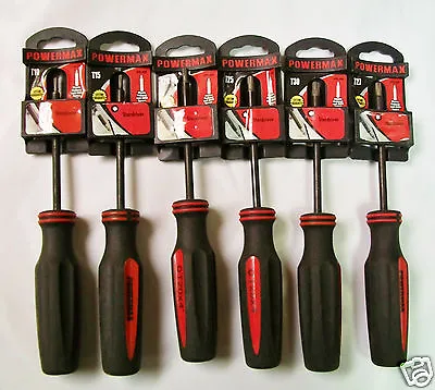 Torx Driver Set Of 6 - T10 T15 T20 T25 T27 T30 Torx Screwdriver Set • $10.99