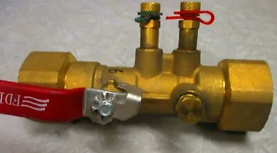 FLOW DESIGN INC UA 125 Venturi Balancing Ball Valve 1-1/4  NPT Brass 600psi WOG • $116.79