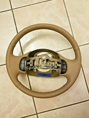 ✅ 97-02 Ford Tan F150 F250 F350 EXPEDITION Leather Steering Wheel OEM • $389