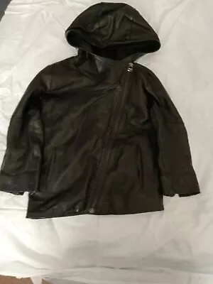 £40 • Buy Child's Hooded Leather Jacket By Nununu