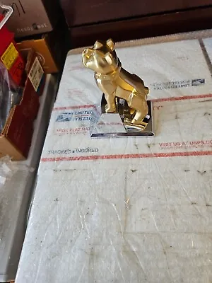 Brand New Authentic OEM Mack Gold Plated Bulldog On A Chrome Base • $89
