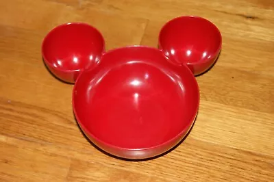 Zak Designs Disney Mickey Mouse Red Chip And Dip Bowl Plastic • $12.99