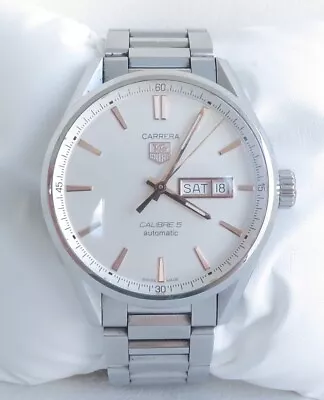 Tag Heuer Calibre 5 Automatic Date Stainless Steel Men’s Watch WAR201D 41mm Dial • $1225