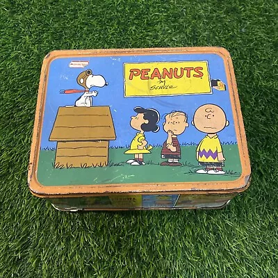 Old Peanuts By Schultz Metal Lunch Box By King- Seeley Thermos Co. (no Thermos) • $35