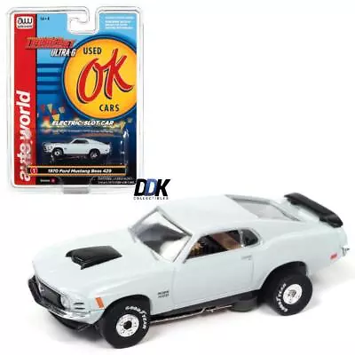 SC377-1W Auto World Thunderjet 1970 Ford Mustang BOSS 429 HO Scale Slot Car • $29.95