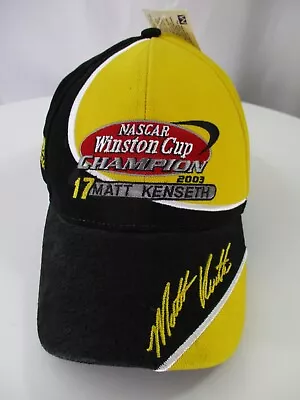 Vintage 2003 NASCAR Hat Cap Roush Racing Winston Cup  Champion #17 Matt Kenseth • $15.99