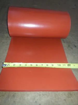 Silicone 1/4 Thk X 12 Wide X 10 Ft Long Rubber Roll 55 Duro +/-5 • $128.25