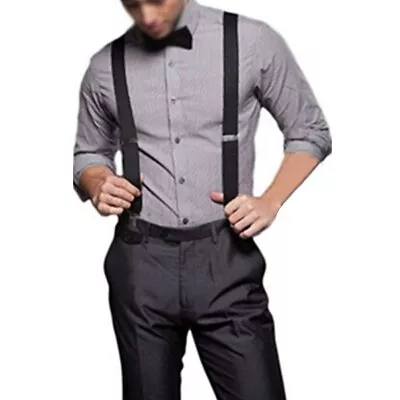 £5.36 • Buy Mens Women Braces Heavy-Duty 25mm For Motorbike Dinner Suit Work Trousers New