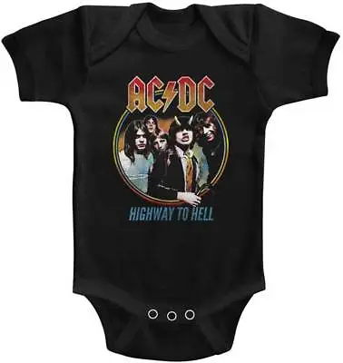 AC/DC Highway To Hell Baby Romper Onezies 6-24 Month Heavy Metal Music • £23.25