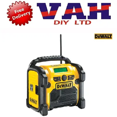 DeWalt DCR020 10.8v 12v 18v XR Compact Digital Fm Dab Job Site Radio 240v • £99.98