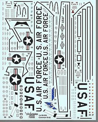 BL Warbird B-52 Stratofortress Walkway Stencil Common Marking Decals 1/72 020 • $11.99
