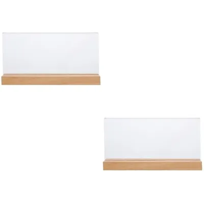 2 Pack Display Stand Menu Holder Plastic Stands Beech • £18.45