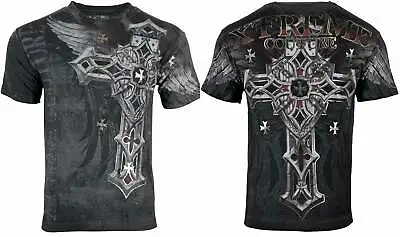 Xtreme Couture By Affliction Men's T-Shirt Battledome Biker Cross • $26.95