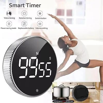 Digital Timer Large LED Display Magnetic Yoga/Cooking Kitchen Countdown/up • $10.15