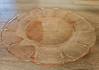 Cherry Blossom Pink Depression Glass 9  Dinner Plate By Jeannette Glass • $15