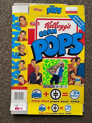 Kellogg`s 1994 Corn Pops Cereal Box Take That Tour 94 Limited Edition - Howard • £10