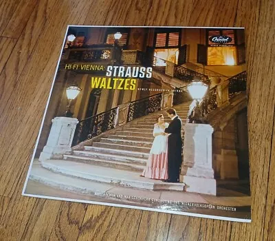 HI-FI VIENNA STRAUSS WALTZES WIENERVOLKSOPERN LP VG+ Capitol T-10050 • $8.99