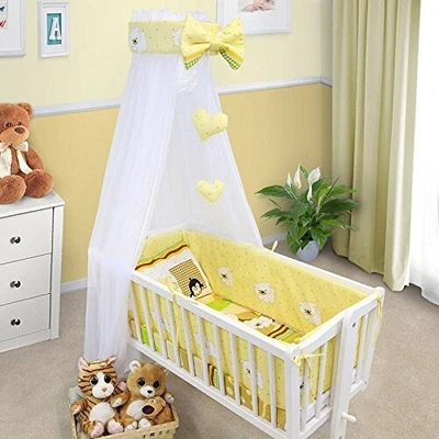 £9.99 • Buy Baby 2pc Bedding Set Fit Crib/Cradle/Moses Basket Cotton 70x80 Teddy Fish Brown