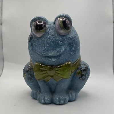 Vintage Frog Ceramic Hobbyist Handpainted Blue And Green • $12.60