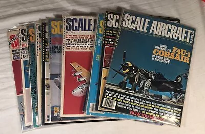 Vintage Lot Of 11 Scale Aircraft Modeler Magazines Model Kit Airplanes 1972-1980 • $10.25