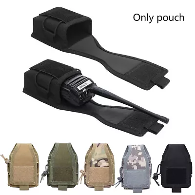 Tactical Molle Radio Walkie Talkie Pouch Military Army Waist Bag Holder Holster • $8.98