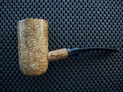 Missouri Meerschaum Corn Cob Pipe General Bent Black Danish Stem • $23.85