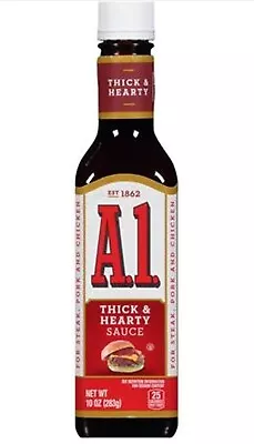 🔵 Brand New A1 Thick & Hearty Steak Burger Original Sauce Bottle 10oz • $14.99