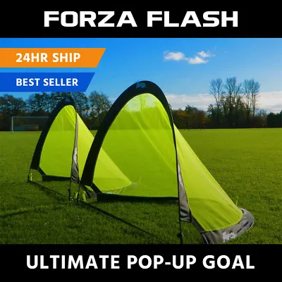 FORZA Flash Pop-Up KIDS FOOTBALL GOAL [Pair] - 2.5ft 4ft & 6ft - Target Goal • £38.99