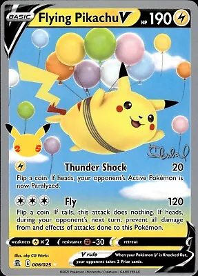 Pokemon 2022 World Championships ADP DECK Flying Pikachu V 006/025 - NM (DB) • $1.49