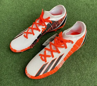 Men’s Size 9.5 Adidas X Speedportal Messi.3 FG Soccer Cleats GW8390 White/Orange • $60.91