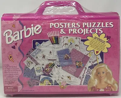 VTG Barbie Activity Art Set Posters Puzzles & Projects Stickers NRFB • $39.89