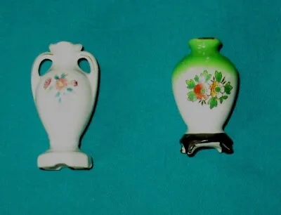 2 Mini Vase 1-Made In Occupied Japan Hand Painted Porcelain Vintage Other Japan • $3.71