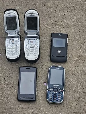 Lot Of Old Cell Phones Samsung LG Motorola Razr | ALL UNTESTED  • $39.99