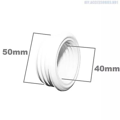 £2.49 • Buy Rubber Ring Reducer 50 To 40 Mm Push Fit Waste Water Soil Pipe Reducing Coupler 