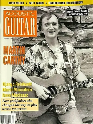 Acoustic Guitar Magazine March / April 1992 Martin Carthy Django Reinhardt NEW! • $9