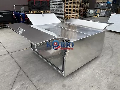 Flat Aluminium Canopy Tool Box Dual Cab Ute Trailer Toolbox 1780 X 1800 X 1000 • $3250